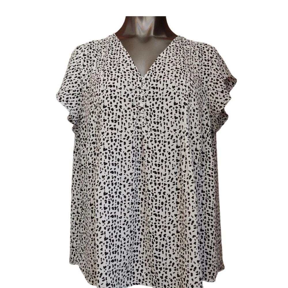 Carolina Belle Black and White Blouse